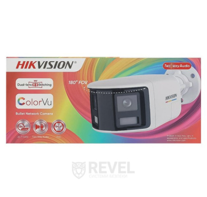 6Мп IP ColorVu видеокамера с обзором 180°, встроенным микрофоном и динамиком Hikvision DS-2CD1T67G2HP-LIUF/SL (2.8мм)