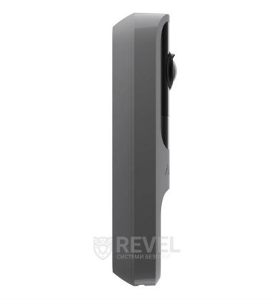 Видеозвонок Ajax DoorBell grey со встроенным искусственным интеллектом, ИК-сенсором и управлением в приложении