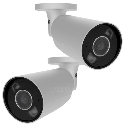 8Мп уличное IP PoE видеонаблюдение со звуком и возможностями искусственного интеллекта Ajax BulletCam-8MpHL-Kit white