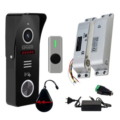 Комплект Wi-Fi видеопанели и электроригельного замка на пластиковые двери SEVEN SKD-KIT-ER6 (работает с Tuya Smart) Комплект Wi-Fi видеопанели и электроригельного замка на пластиковые двери SEVEN SKD-KIT-ER6 (работает с Tuya Smart)