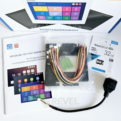 WiFi домофон и FHD видеопанель SEVEN DP-7578Kit Neo — дозвон на телефон, AI распознавание людей и запись видео
