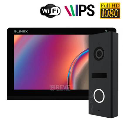 Комплект Wi-Fi видеодомофона Slinex Nexo 7 Cloud Kit Black (детекция движения и дозвон на смартфон)