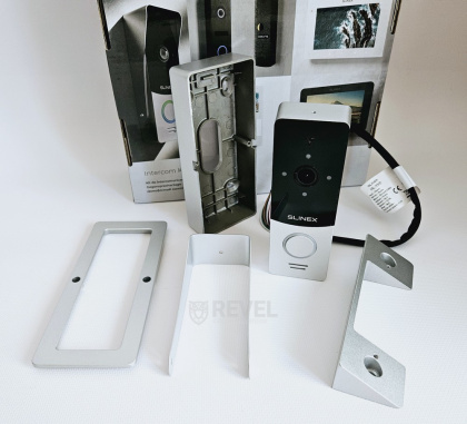 Комплект Wi-Fi домофона, FullHD панели и дополнительной камеры Slinex Sonik AI Video Kit white (AI детекция и дозвон на смартфон)