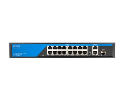 PoE коммутатор 16 портов SEVEN P-73216G-SFP