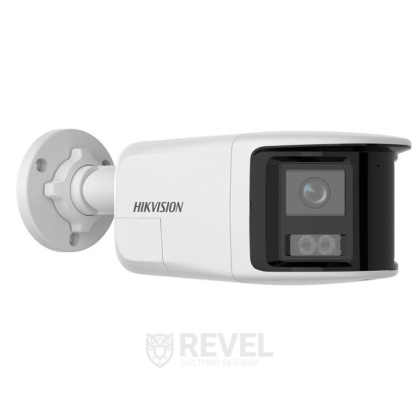 6Мп IP уличная видеокамера с обзором 180°, встроенным микрофоном и динамиком Hikvision DS-2CD1T63G2P-LIUF/SL (2.8мм)