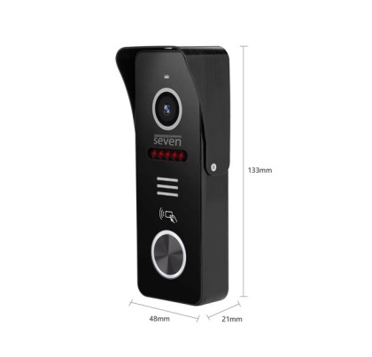 7-дюймовый IPS видеодомофон на калитку частного дома с замком SEVEN DP-7570 FHD Rfid-Lock