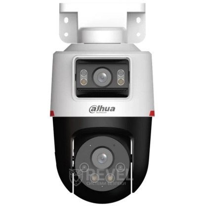 2+2Мп IP поворотная видеокамера с микрофоном и динамиком Dahua DH-IPC-PTS2249B-E2-S-PV-PRO (3.6мм)