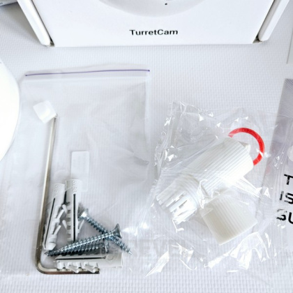 8Мп IP камера видеонаблюдения Ajax TurretCam white (4мм) с микрофоном и возможностями искусственного интеллекта