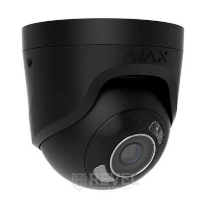 8Мп IP камера видеонаблюдения Ajax TurretCam HL black (4 мм) с микрофоном, возможностями ИИ и гибридной подсветкой