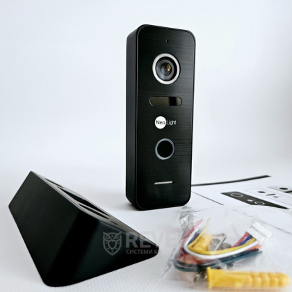 Wi-Fi видеодомофон на калитку частного дома с замком NeoLight Alpha Hybrid Home Kit Black