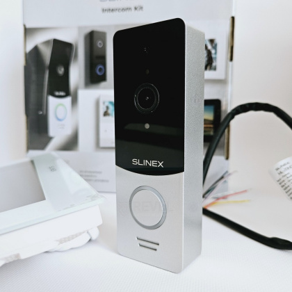 Wi-Fi видеодомофон с замком Slinex Sonik AI Home Kit white — интеллектуальная AI-детекция движения и переадресация вызова