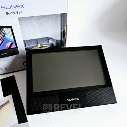 Wi-Fi видеодомофон с замком Slinex Sonik AI Home Kit black — интеллектуальная AI-детекция движения и переадресация вызова