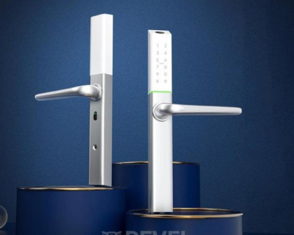 Умный дверной биометрический замок SEVEN LOCK SL-7763BF white