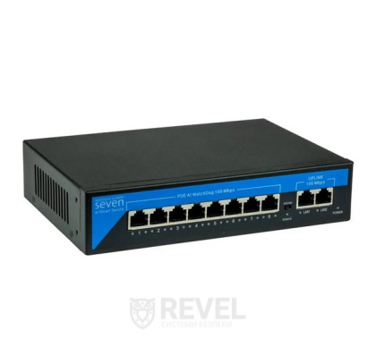 PoE коммутатор (switch) 8 портов SEVEN P-7328