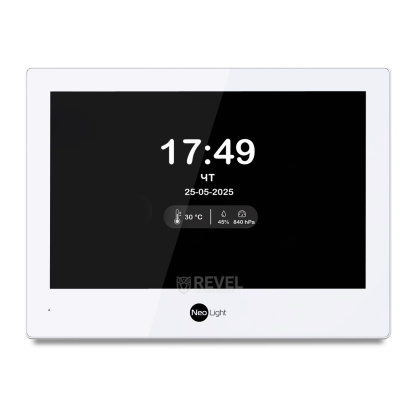 Wi-Fi видеодомофон на калитку частного дома с замком NeoLight Alpha Hybrid Home Kit White