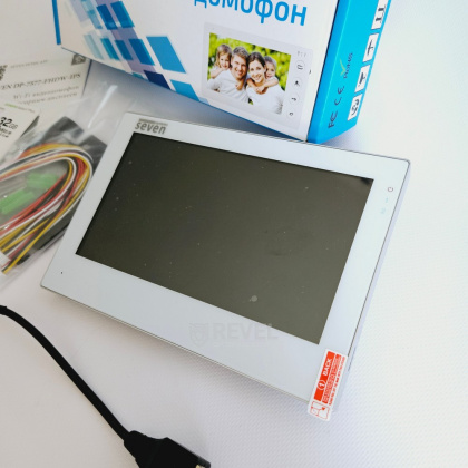 Wi-Fi домофон с дополнительной камерой Seven DP-7577 Video Kit white (запись видео, дозвон на телефон, поддержка Tuya Smart)