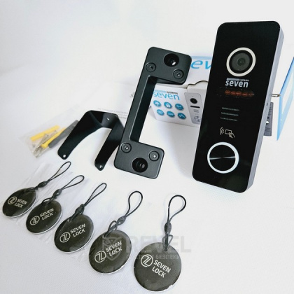 Комплект видеодомофона с электромеханическим замком Seven AI Smart Home — дозвон и управление со смартфона