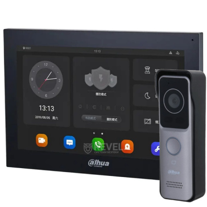 Комплект IP Wi-Fi 10" Android видеодомофона и Wi-Fi Slim панели Dahua Premium Kit (дозвон и управление с телефона)
