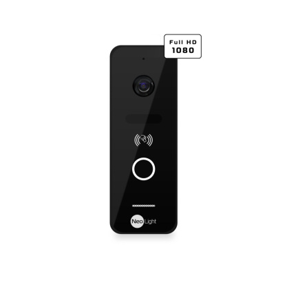 Wi-Fi видеодомофон 10 дюймов Neolight MEZZO Hybrid Black и панель вызова со считывателем и брелками NeoLight OPTIMA ID FHD Black Wi-Fi видеодомофон 10 дюймов Neolight MEZZO Hybrid Black и панель вызова со считывателем и брелками NeoLight OPTIMA ID FHD Black