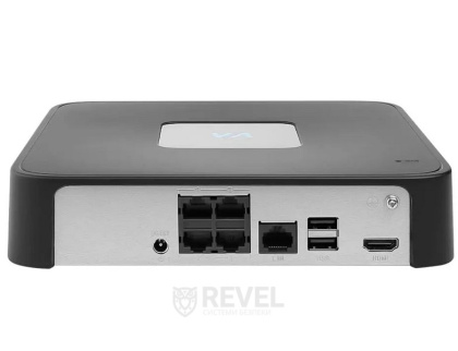 Комплект 4Мп IP PoE видеонаблюдения на 4 купольные камеры IK10 со звуком VIA SECURITY VS-D24AS-POE-VP