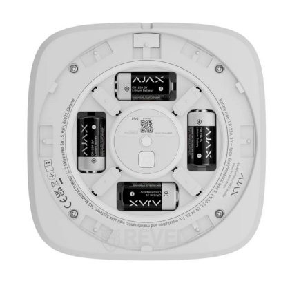 Беспроводной адресный пожарный оповещатель световой Ajax EN54 FireProtect (VAD) Jeweller White