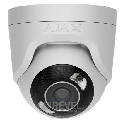 5Мп IP видеонаблюдение со звуком, детекцией и управлением с телефона Ajax TurretCam-5MpHL-Kit white