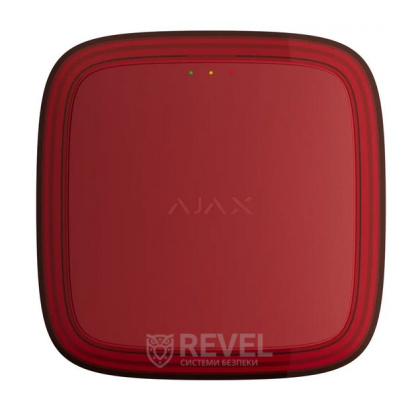 Беспроводной адресный пожарный оповещатель световой Ajax EN54 FireProtect (VAD) Jeweller Red