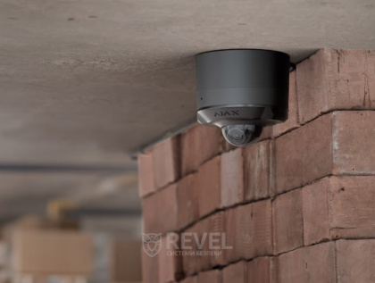 5Мп IP камера видеонаблюдения Ajax DomeCam Mini black (4мм) с микрофоном и возможностями искусственного интеллекта