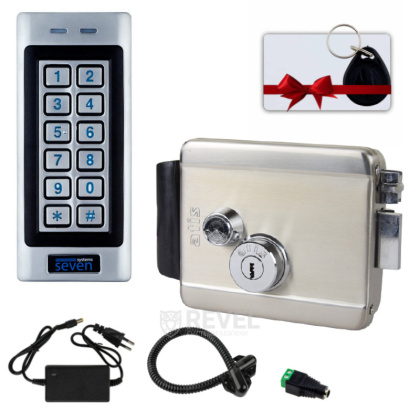 Комплект контроля доступа с электромеханическим замком SEVEN SKD-KIT-EM9 (из нержавеющей стали)