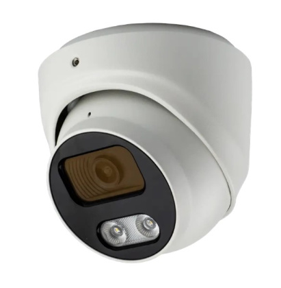 5Мп IP купольная видеокамера с микрофоном и умной двойной подсветкой SEVEN IP-1015PA-DL white (2.8 мм)