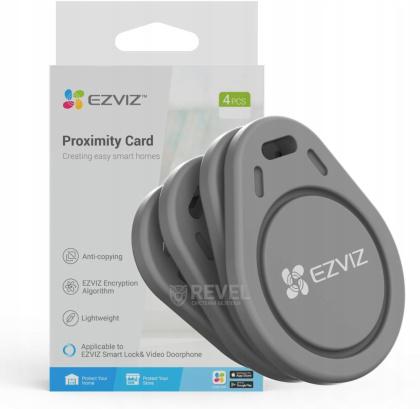Брелок Ezviz CS-DL-IC-CPU-R200 (GR) (4шт)