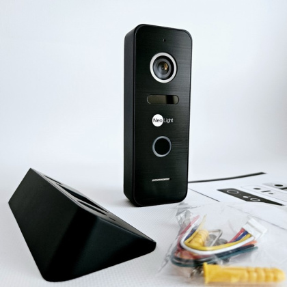 Домофон с WiFi и дополнительной видеокамерой NeoLight Alpha Hybrid Cam Kit White — дозвон на телефон и запись видео