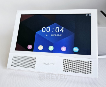 Wi-Fi видеодомофон с AI-детекцией движения и переадресацией вызова на мобильное приложение Slinex Sonik AI Kit white