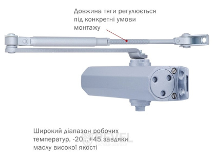Доводчик дверей RYOBI *1500 D-1554 SILVER