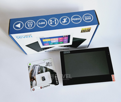 Wi-Fi домофон с дополнительной камерой Seven DP-7577 Video Kit black (запись видео, дозвон на телефон, поддержка Tuya Smart)