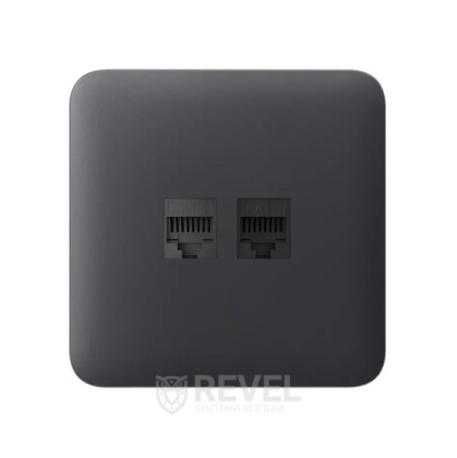 Передняя панель для встроенной розетки Ajax SoloCover (LAN)