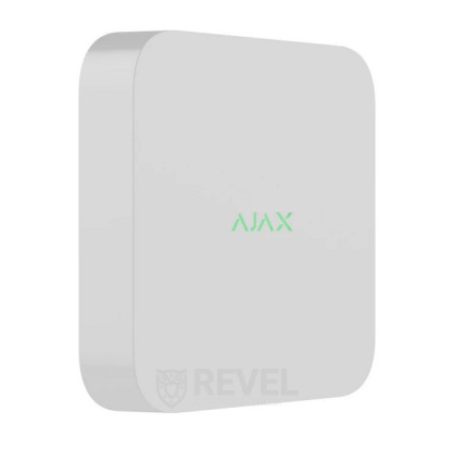 8-канальный сетевой видеорегистратор Ajax NVR DC (8-ch) white с питанием от низковольтного источника