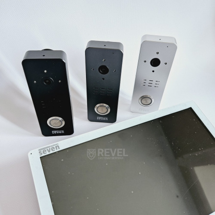 Wi-Fi 10" домофон с дополнительной камерой Seven DP-7517 Video Kit white (запись видео, дозвон на телефон, поддержка Tuya Smart)
