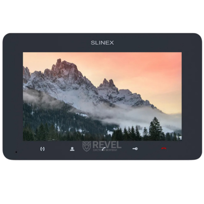 Видеодомофон 7 дюймов с детектором движения и записью видео Slinex SM-07MHD dark grey