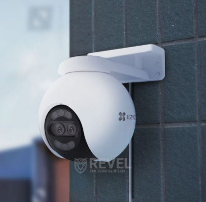 8Мп + 2Мп Wi-Fi камера с возможностью панорамирования и наклона Ezviz CS-H80X (4мм) 