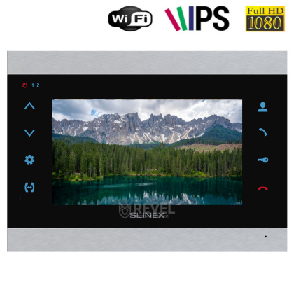 WiFi IPS видеодомофон с переадресацией вызовов на смартфон Slinex SL-07N Cloud (silver/black)