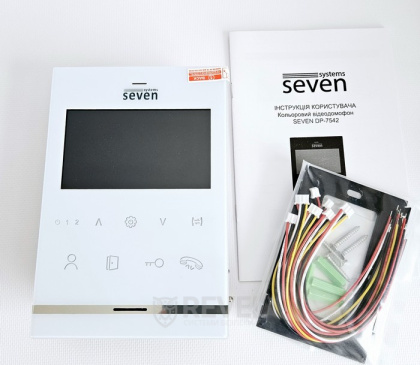 Комплект домофона с электромеханическим замком из нержавеющей стали Seven Kit DF-Lock (white)