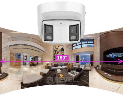 4Мп IP AcuSense видеокамера с обзором 180°, встроенным микрофоном и динамиком Hikvision DS-2CD2346G2P-ISU/SL(C)