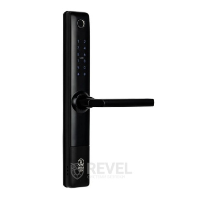 Умный дверной биометрический замок SEVEN LOCK SL-7762BF black (без врезной части)