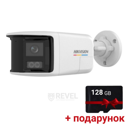 6Мп IP ColorVu видеокамера с обзором 180°, встроенным микрофоном и динамиком Hikvision DS-2CD1T67G2HP-LIUF/SL (2.8мм)