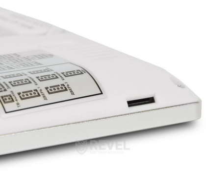 Комплект 7" сенсорного видеодомофона с детектором движения BCOM BD-770FHD White Kit