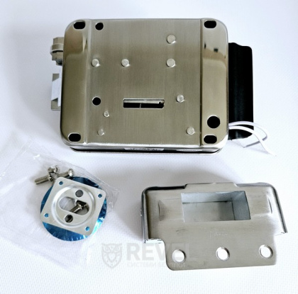 Электромеханический замок на калитку ATIS Lock SSM + БУЗ + гибкий переход (для управления замком с домофона)