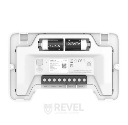 Беспроводной адресный модуль для пожарной сигнализации Ajax EN54 I/O Module (2X2) Jeweller White