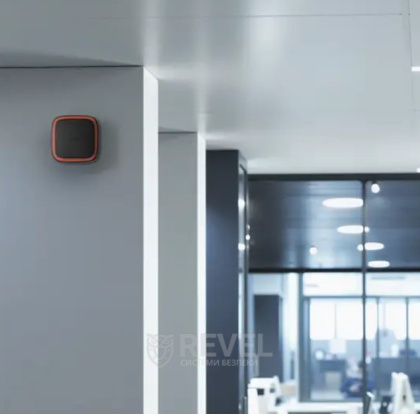 Беспроводной адресный пожарный оповещатель световой Ajax EN54 FireProtect (VAD) Jeweller Black