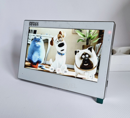 Wi-Fi домофон с дополнительной камерой Seven DP-7577 Video Kit white (запись видео, дозвон на телефон, поддержка Tuya Smart)